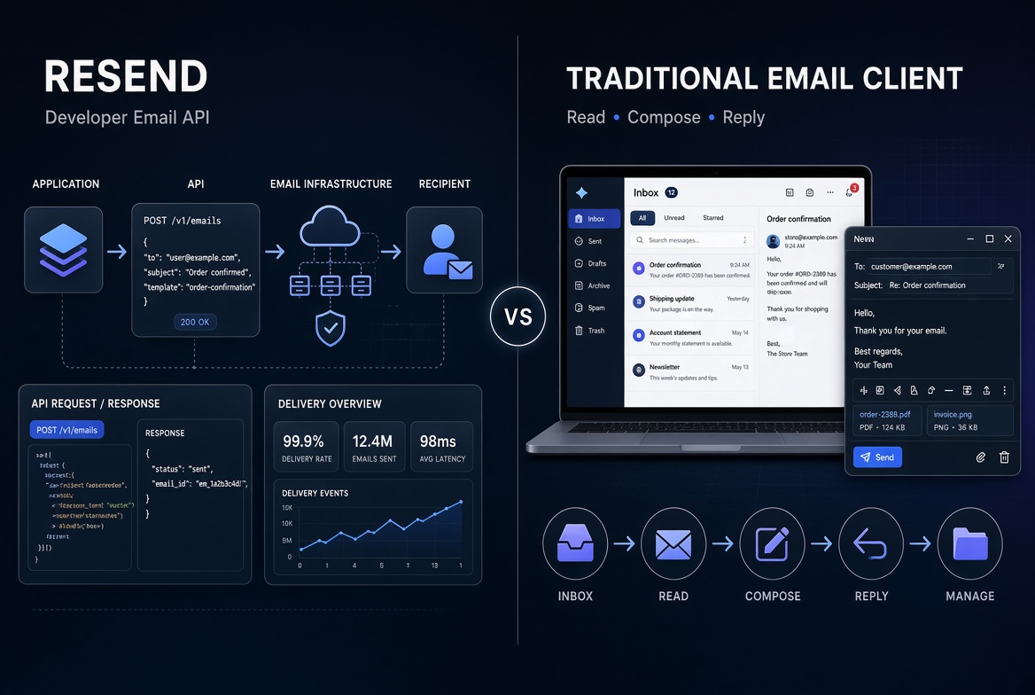Resend vs Traditional Email Clients: What’s the Difference?